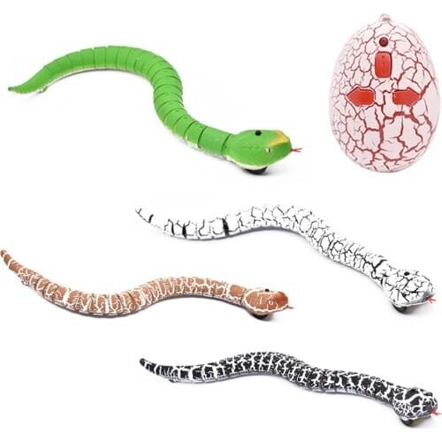 Terrible Prank Toys Funny RC Snake Infrared Remote Control Egg Rattlesnake Rattlesnake Animal Children Funny Gift
