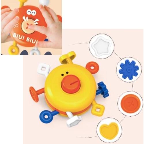 Sensory Toys Montessori Stress Relieving Fidgeting Toys Kids Children Exercise Finger Flexibility Grip Training Shape Color