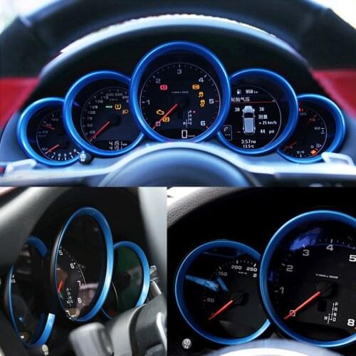 Car Interior Oil meter table Dashboard Speedometer Instrument Panel Cover Trim For Porsche Palamela 970 Macan Cayenne 2014-2016