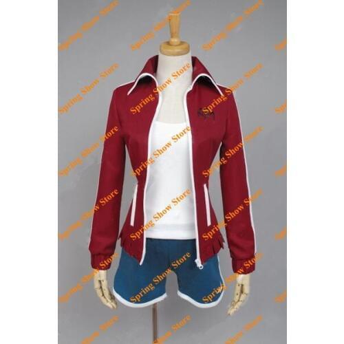 Danganronpa Aoi Asahina Cosplay Costume Anime Custom Made Red&Blue Uniform