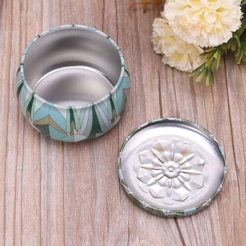 Retro Round Tin Box Jar Tea Candy Jewelry Coin Storage Container Case Candle Sealed Cans Holder Wedding Favor Gift