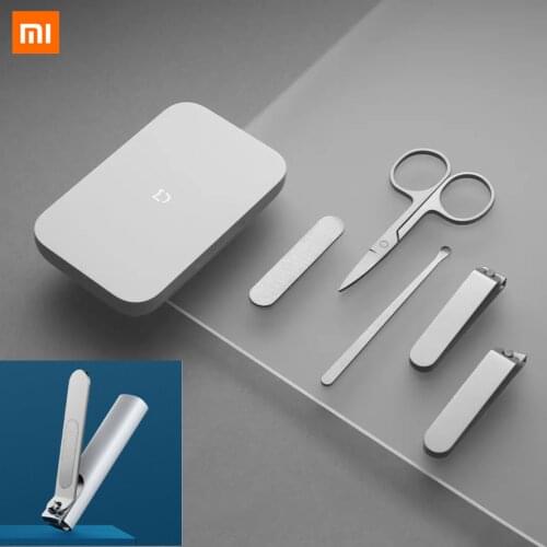 Xiaomi Mijia Stainless Steel Nail Clippers Set Trimmer Pedicure Care Clippers Earpick Nail File Professional Nails Manicure
