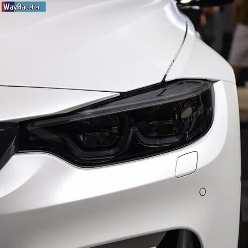 Car Headlight Protective Film Front Smoked Black TPU Sticker For BMW M2 F87 M3 F80 M4 F82 F83 M5 F10 F90 M6 M8 I3 I8 Z4 E89 G29
