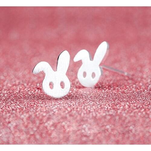 2017the New Fashion Earrings Sen Female Line Sweet Little Bunny Drawing Cute Animal Mashimaro Jewelry Hypoallergenic