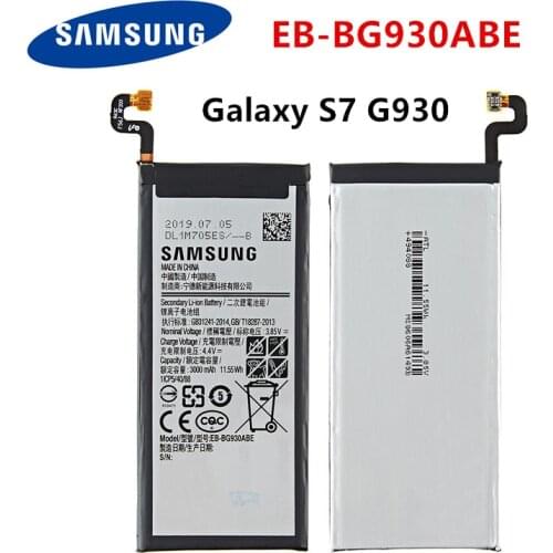 SAMSUNG Orginal EB-BG930ABE 3000mAh Battery For Samsung Galaxy S7 SM-G930F G930FD G930W G930A G930V G930T G930FD G9300