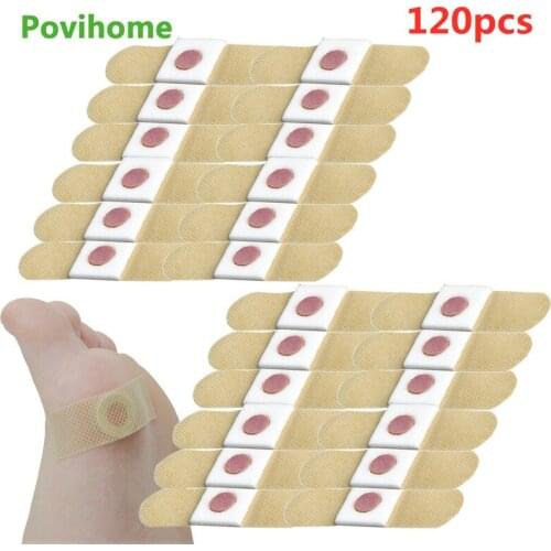 120pcs Foot Corn Killer Calluses Plantar Warts Thorn Pain Relief Plaster Foot Care Tool Medical Sticker Toe Protector Patches