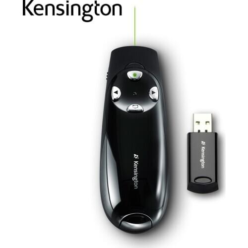 Kensington Original Wireless Presenter Pro with Green Laser Pen for PPT Keynote Presentation with Retail Packaging K72353US