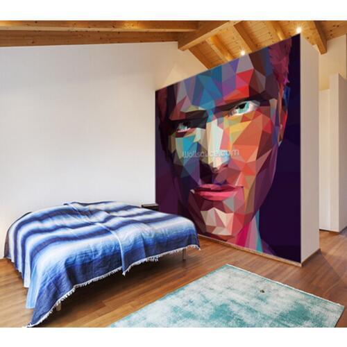 Custom abstract wallpaper,Pop Art Portrait Abstract,3D photo mural for living room kitchen sofa background waterproof wallpaper