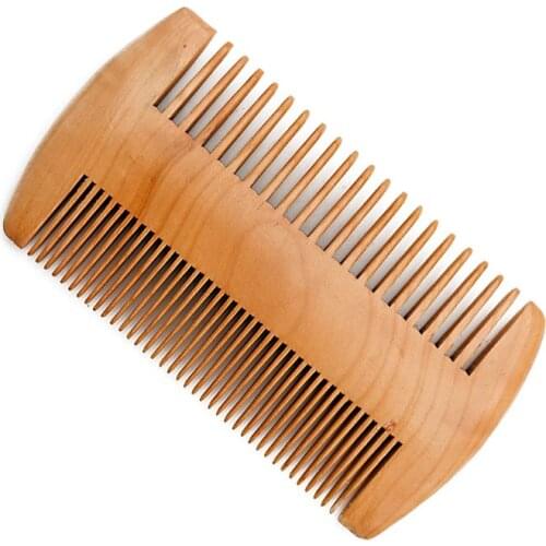 Portable Home Men Beard Care Set Beard Wood Comb Oval Shaving Bristle Brush X7XA