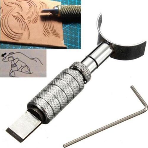 Adjustable Swivel Leather Tools Rotating Carving Knife Blade for Leather Craft DIY Handmade Tools