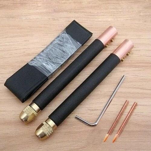 1 Set Mini Spot Welder Copper Handheld Spot Welding Pen Hole Terminal Connector Kit Trigger Welding Machine Accessory