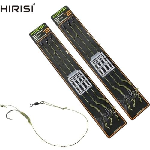 Carp Fishing Hook Link Rigs Ready Tied Fishing Hook with Boilie Stoppers Carp Fishing Rigs