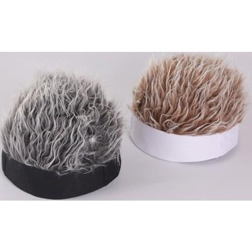 Hip-Hop Men Women Melon Hats Handsome Simulation Wigs, Eaves Performance Cap Street Popular Couple Hats Gifts