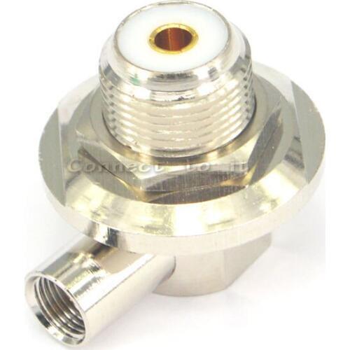 SO239 UHF female Jack to FME Male Plug Connector Right Angle Coax