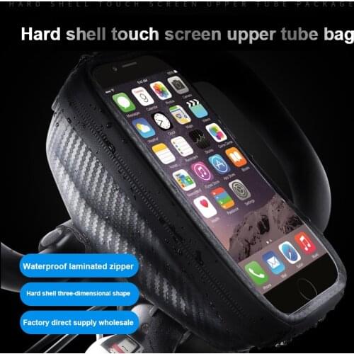 Bike Bag Phone Holder Waterproof Bicycle Bag Multi-Function Touch Screen Riding Bag Mountain Bike Front Beam Bicycle Accessories