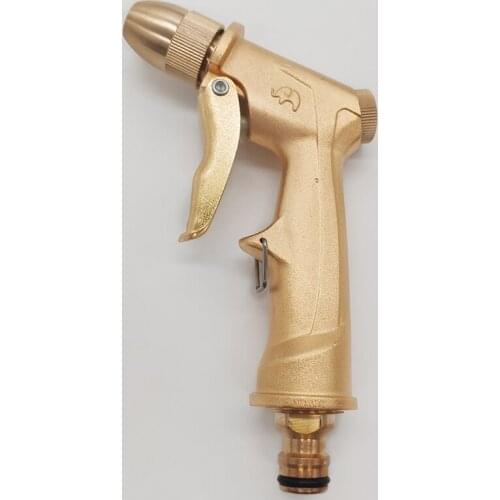 1 Pcs Car Wash Water Gun High Pressure Household Car Flushing Tool All Metal Electroplating Gold Silver Garden Irrigation