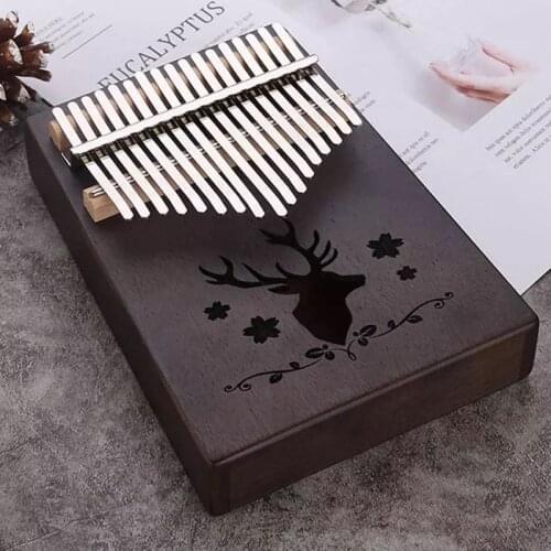 High-Quality Mahogany kalimba musical instrument Kalimba 17 Keys Thumb Piano Good sound With Learning Book Instruments for kids