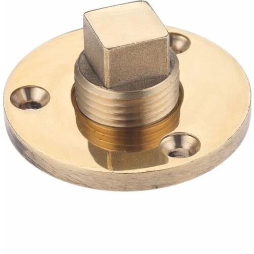 Replacement Brass Marine Garboard 1 Inch Hole Screw Thread Boat Yacht Drain Plug Hardware Accessories Corrosion Resistance