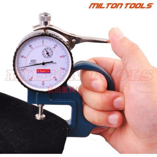 0-10mm Round Dial Teal Metal Grip Thickness Gauge Tool Dial Thickness Gauge Thickness tester Thickness meter