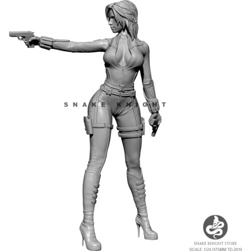 1/24 Resin Model Kits Figure soldier DIY toy self-assembled 75MM TD-202019