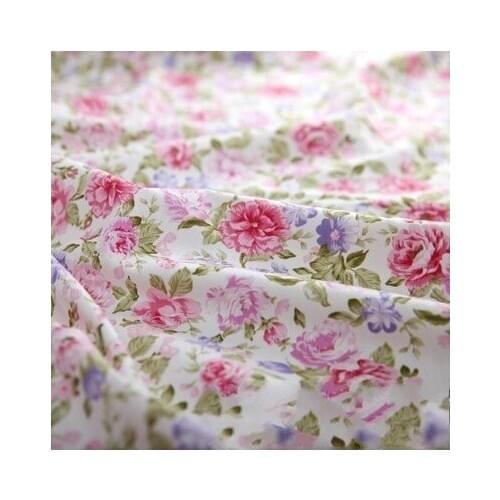 1meters 160cm wide Pink Rose quilted patchwork cotton fabric bedding textile cloth for sewing Hot