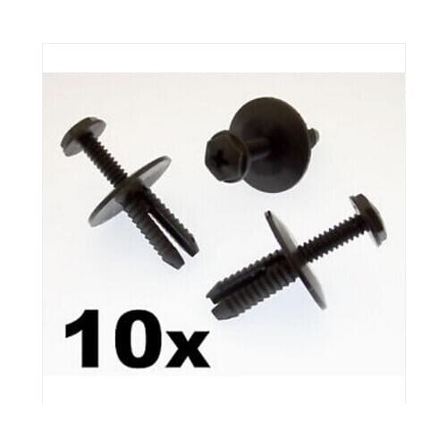 10x For BMW Universel Porte Garniture Panneau Clip Attaches Auto Pare-chocs Rivet Retenue Push Capot Moteur Aile Fixation Clip