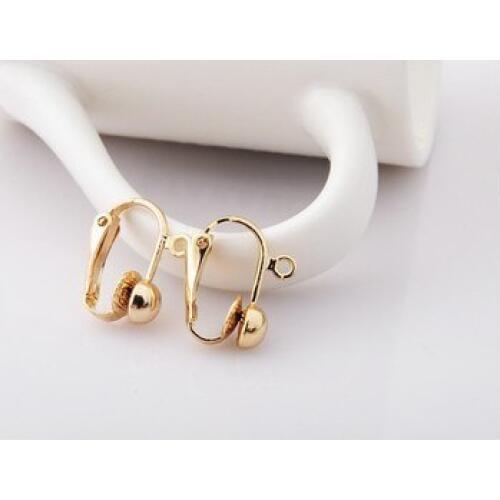 12pcs/lot DIY handmade jewelry materials earrings earrings accessories non pierced ear clip spring lead small ear ring ear hook