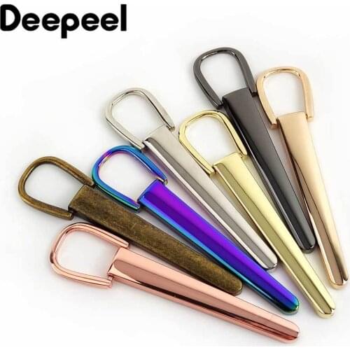 2pcs Deepeel Fashion Bag Handles Strap Metal Buckles Handbag Decorative Buckle Bag Hanger Connector DIY Bag Hardware Accessories