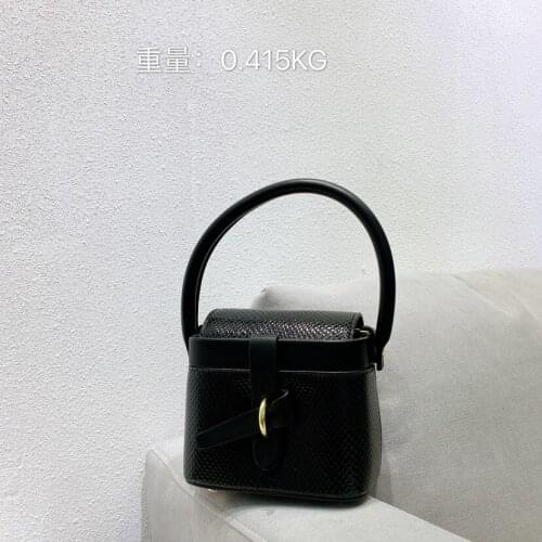 2021 Summer Women Bags Niche Buckle Square Bucket Bag Chain Shoulder Bag