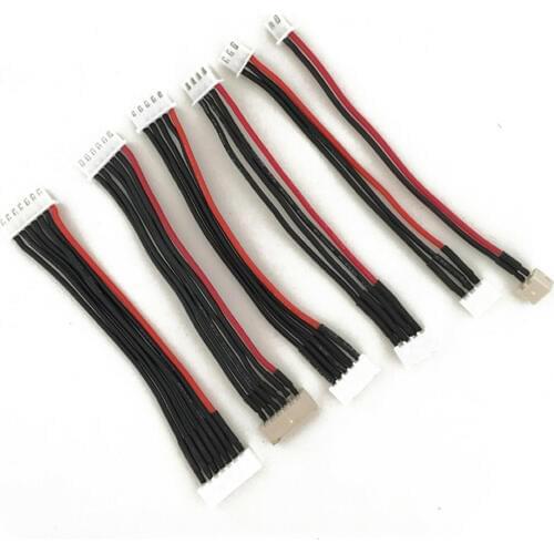 5Pcs JST XH Connector 2-6S Balance Charger Silicone Cable Wire Adapter Plug M+F