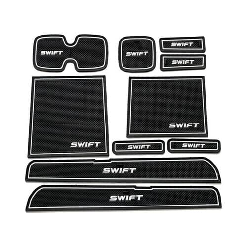 Car Accessories FOR 2005-2016 Suzuki Swift Gate Slot Pad Non-slip Cup Mats Anti Slip Door Groove Mat Sticker