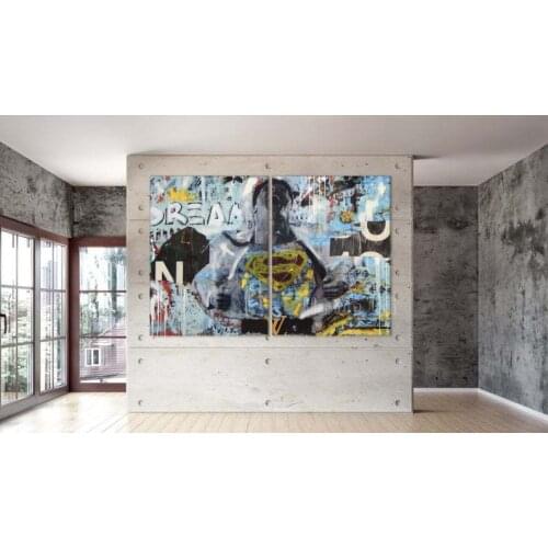 Banksy Street Art Wall Decor Brainwash Canvas