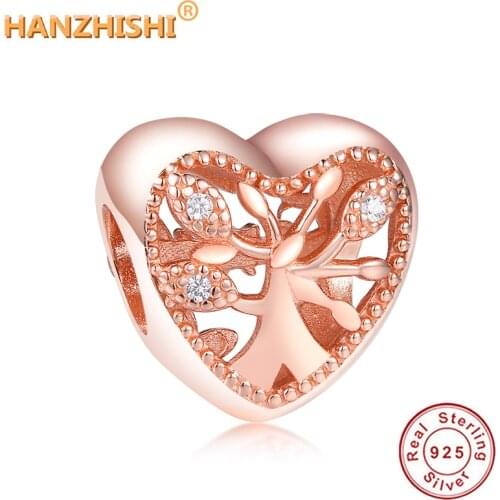 2020 Summer Collection DIY Beads Fits Original pandora Charm Bracelet Jewelry berloque 925 Sterling Silver Heart Tree Charms