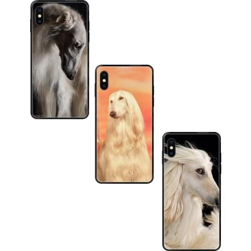 Cute White Borzoi Dog Puppies Les Meilleurs Black Soft TPU Coque Case Capa For Xiaomi Mi Note A1 A2 A3 5 5s 6 8 9 10 SE Lite