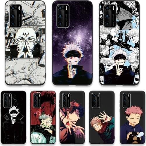 Japan Anime Jujutsu Kaisen Case For Huawei P Smart Y6 Y7 Y9 2019 P30 P20 P10 P40 Mate 30 20 10 Lite E Pro Plus 2020 2021 Fundas