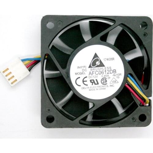 Delta AFC0612DB-F00 60x60x15mm 6cm 4 Lines PWM big air volume CPU Cooling Fan