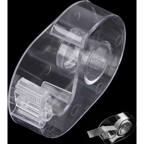 Adhesive Tape Holder Tape Cutter Dispenser Plastic Holder Grafting Eyelash Tape Cutter For Eyelashes Extension Makeup Tools