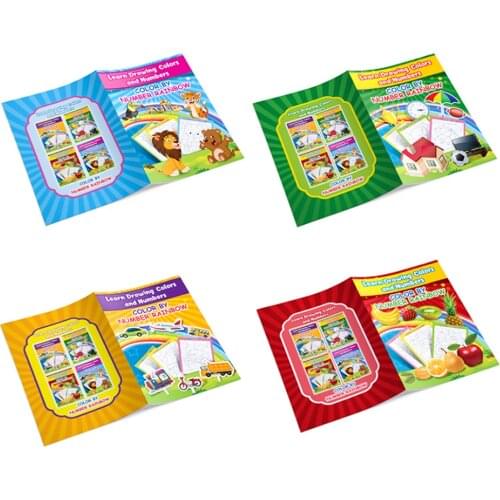 Baby Learn Drawing Colors and Numbers Color By Number Coloring Book Educational Workbook Activity Books for Kids Pre K Learning