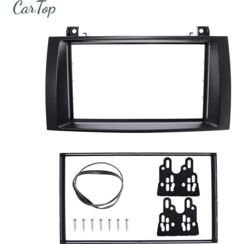 For Mercedes BENZ SLK R171 2004 2005 2006 2007 2008 2009 2010 2011 Double Din Stereo Dash Panel Radio Frame