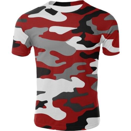 New summer fashion camouflage shirt male casual o-neck cotton streetwear t shirt male gym short sleeve t shirt tops