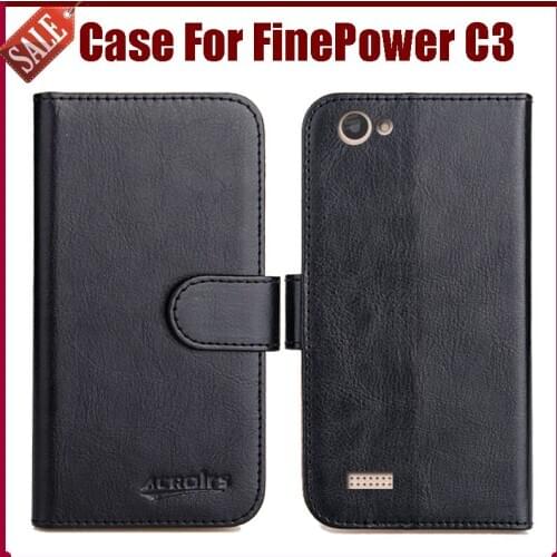 Hot Sale! FinePower C3 Case New Arrival 6 Colors High Quality Flip Leather Protective Cover For FinePower C3 Case Phone Bag