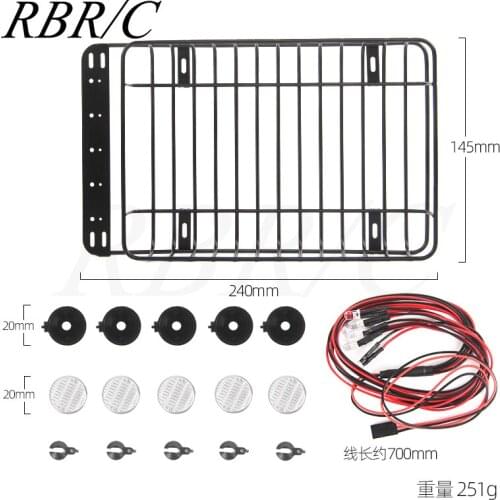 Simulation 1:10 Off-Road Climbing Remote Control RC Car Roof Metal Luggage Rack DIY Upgrade Modification Accessories Part R698