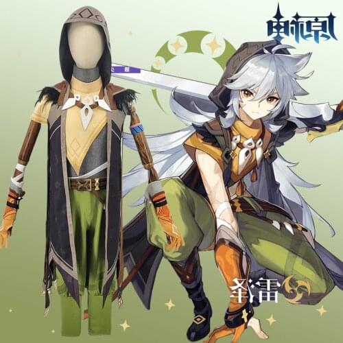 Game Genshin Impact Running Wolf RAZOR Cosplay Costume Anime Fancy Outfits Full Set Halloween Carnival Uniforms Custom Made