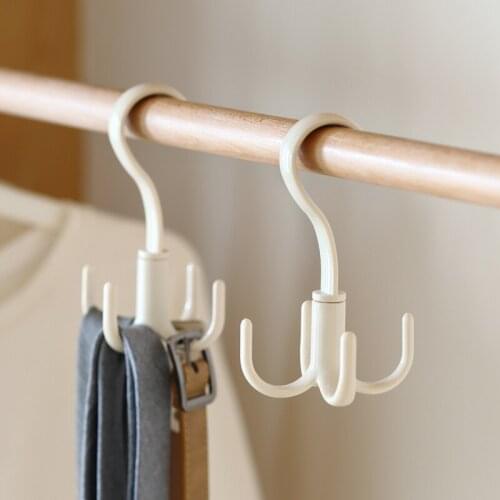 360 Degree Rotated Multifunction Hanger Handbag Clothes Ties Scarf Hooks Plastic Holder Sundries Storage Organizer Tools Rack