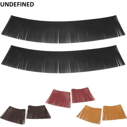 Motorcycle Saddlebag Tassel Fringe Seat Floorboard Tool Bag Leather Fringe For Harley Honda Indian Chief Classic Cafe Racer