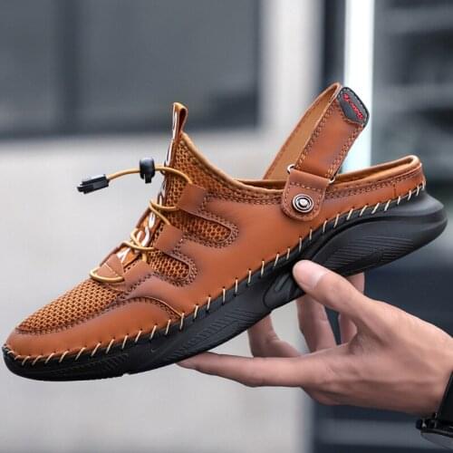 2021 Summer New Men Sandals Fashion Mesh Beach Sandals Outdoor Wading Sneakers Classic Gladiator Sandals Slippers Big Size