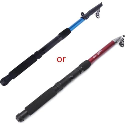 2021 New Fishing Rod Fiberglass Casting 1.5-4.5m Tackle Telescopic Spinning Portable