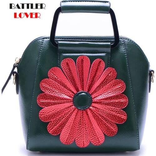 New Flower Design Handbags For Women 2021 Classic Style Shoulder Bags Female Shell Shapes Totes Ladies Fashion Crossbody Purses