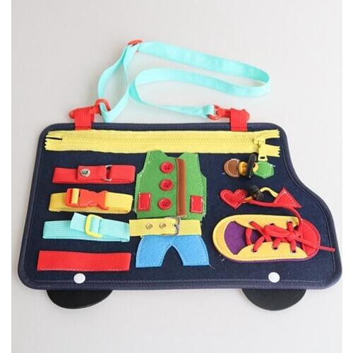 Learning Sensory Busy Boards Toys for Boys Girls Present Gift 2 3 4 Years Old Pre-school Travel Basic Skills