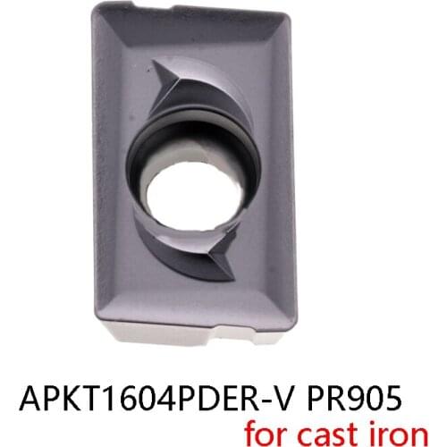 Original APKT1604PDER-V PR905 APKT1604 PDER APKT 1604 processing Cast Iron Carbide Milling Inserts Lathe Cutter Turning Tools